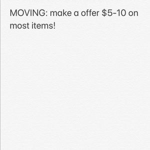 MAKE AN OFFER $5-$10